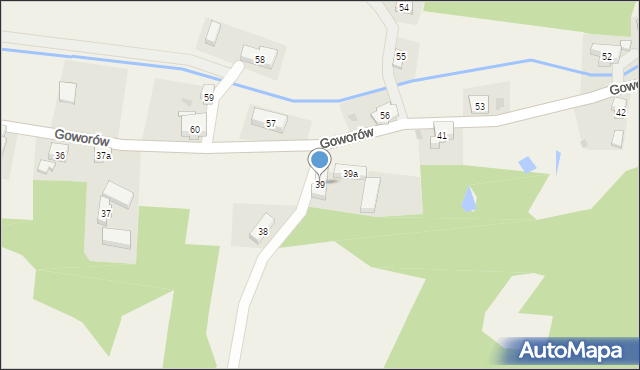 Goworów, Goworów, 39, mapa Goworów