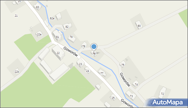 Goworów, Goworów, 76, mapa Goworów
