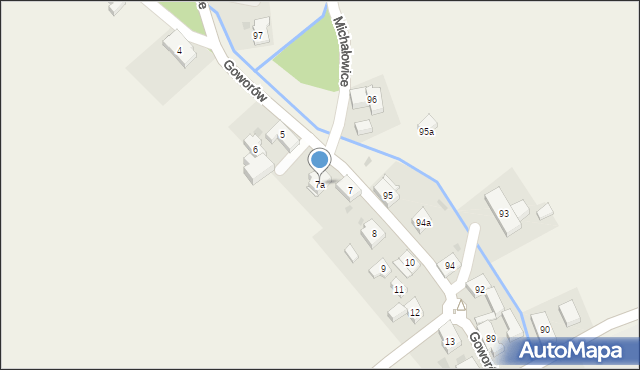 Goworów, Goworów, 7a, mapa Goworów