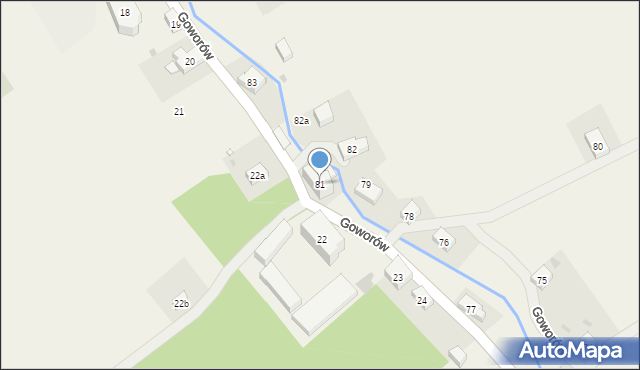 Goworów, Goworów, 81, mapa Goworów