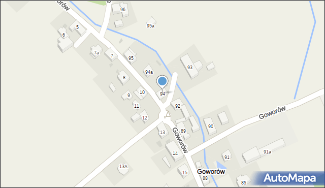 Goworów, Goworów, 94, mapa Goworów