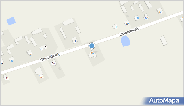 Goworówek, Goworówek, 3A, mapa Goworówek