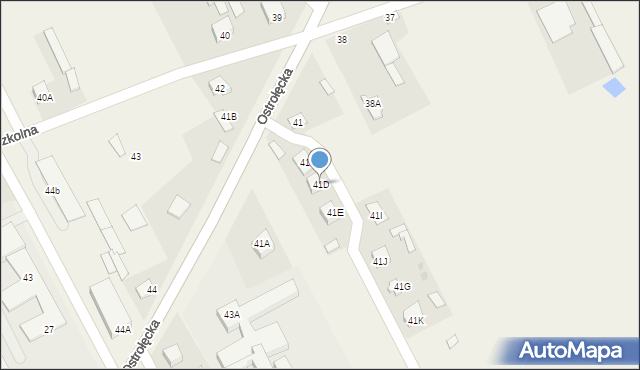 Goworówek, Goworówek, 41D, mapa Goworówek