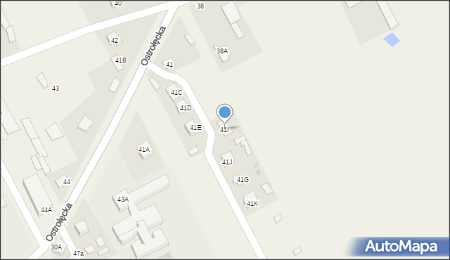 Goworówek, Goworówek, 41I, mapa Goworówek