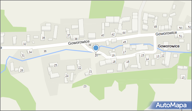 Goworowice, Goworowice, 20, mapa Goworowice