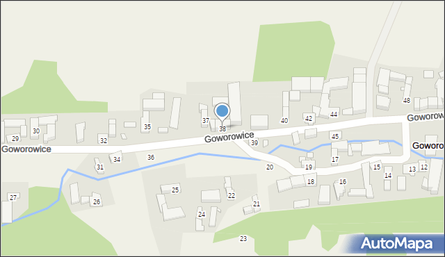Goworowice, Goworowice, 38, mapa Goworowice