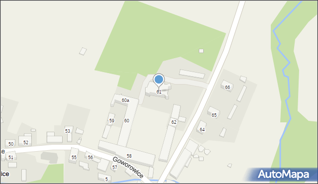 Goworowice, Goworowice, 61, mapa Goworowice