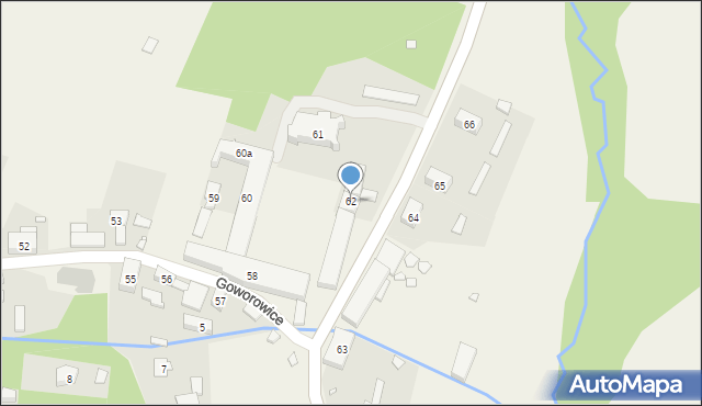 Goworowice, Goworowice, 62, mapa Goworowice