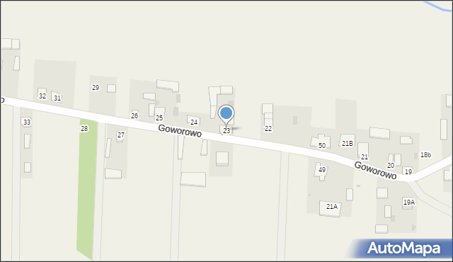 Goworowo, Goworowo, 23, mapa Goworowo