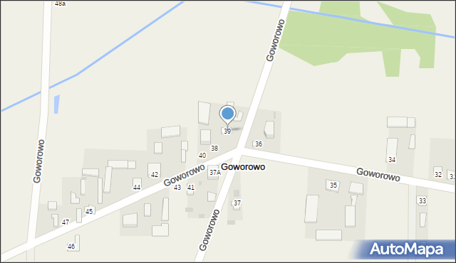 Goworowo, Goworowo, 39, mapa Goworowo