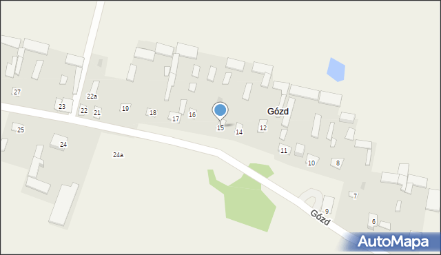 Gózd, Gózd, 15, mapa Gózd