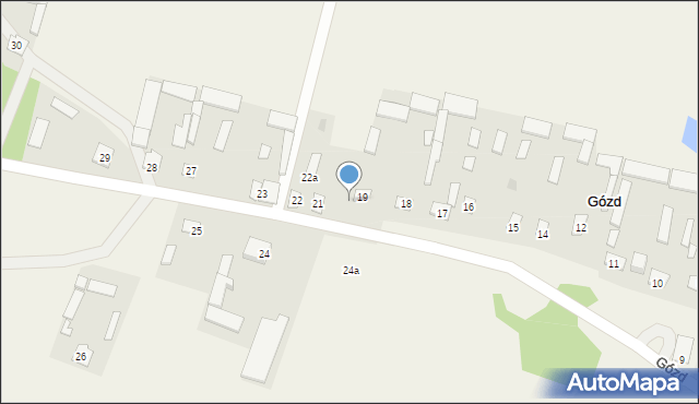 Gózd, Gózd, 20, mapa Gózd
