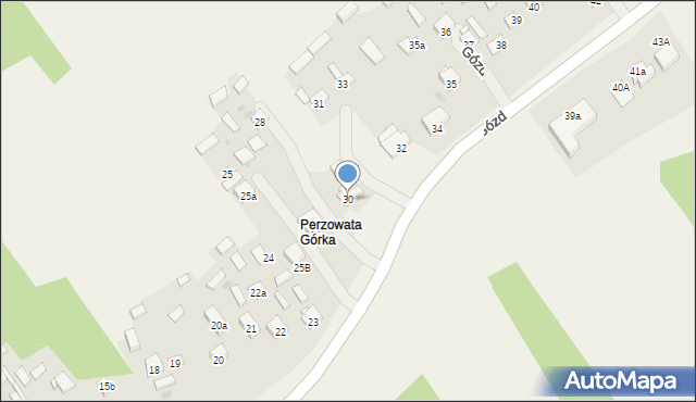 Gózd, Gózd, 30, mapa Gózd