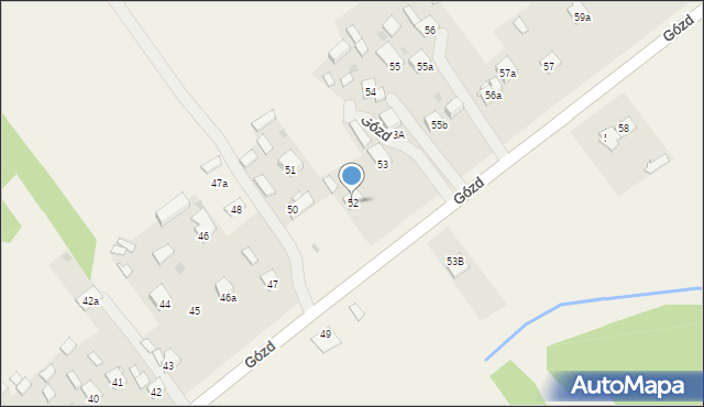Gózd, Gózd, 52, mapa Gózd