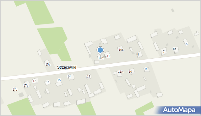 Gózd, Gózd, 12A, mapa Gózd