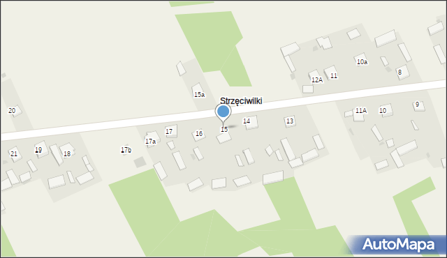 Gózd, Gózd, 15, mapa Gózd