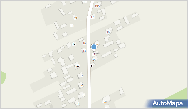 Gózd Lipiński, Gózd Lipiński, 11, mapa Gózd Lipiński