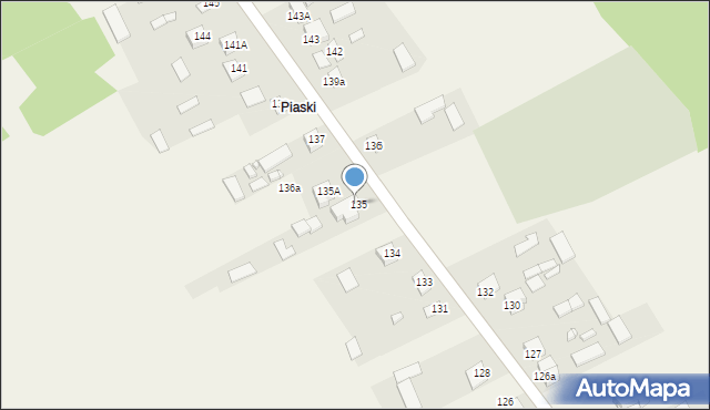 Gózd Lipiński, Gózd Lipiński, 135B, mapa Gózd Lipiński