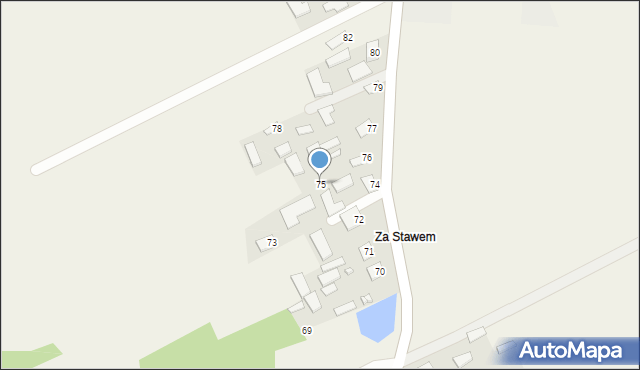 Gózd Lipiński, Gózd Lipiński, 75, mapa Gózd Lipiński