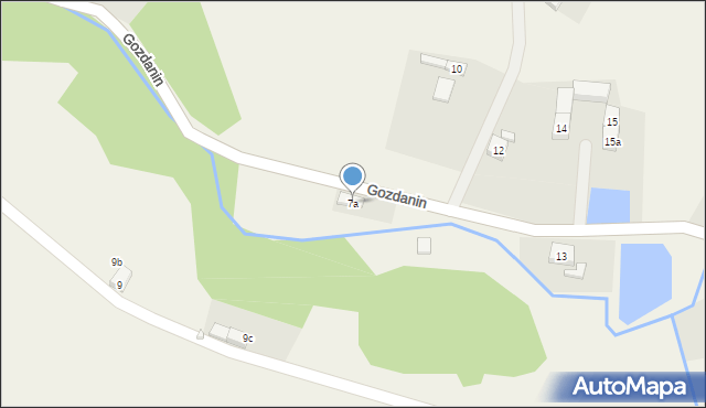 Gozdanin, Gozdanin, 7a, mapa Gozdanin