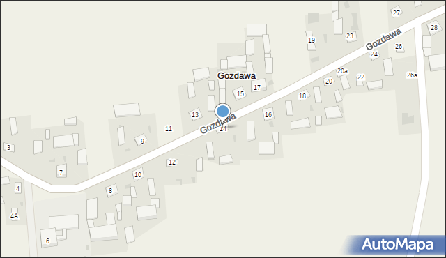 Gozdawa, Gozdawa, 14, mapa Gozdawa