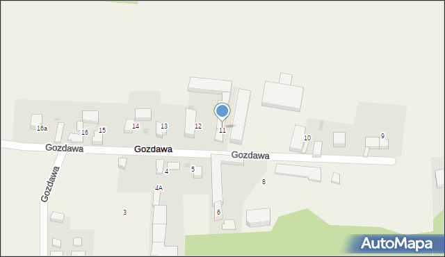 Gozdawa, Gozdawa, 11, mapa Gozdawa