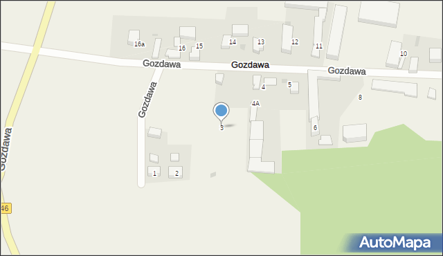 Gozdawa, Gozdawa, 3, mapa Gozdawa