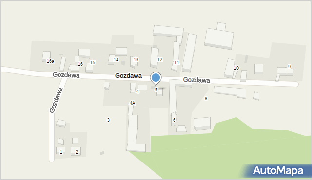 Gozdawa, Gozdawa, 5, mapa Gozdawa