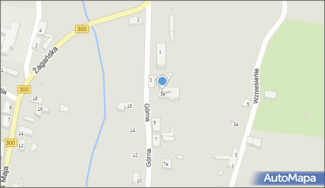 Gozdnica, Górna, 3a, mapa Gozdnica