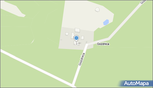Gozdnica, Gozdnica, 1, mapa Gozdnica
