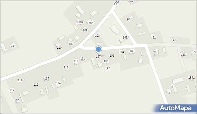 Gozdów, Gozdów, 107, mapa Gozdów