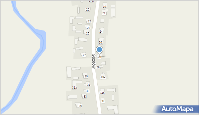 Gozdów, Gozdów, 28, mapa Gozdów