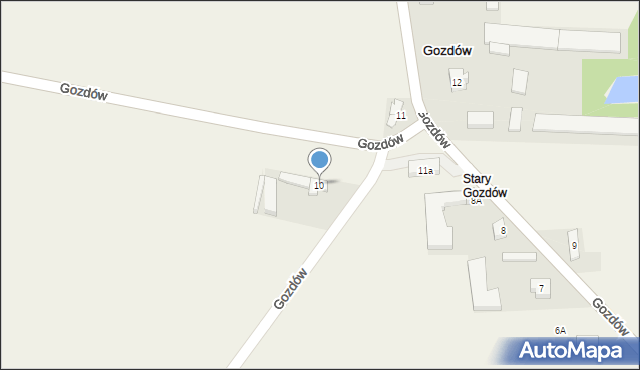 Gozdów, Gozdów, 10, mapa Gozdów