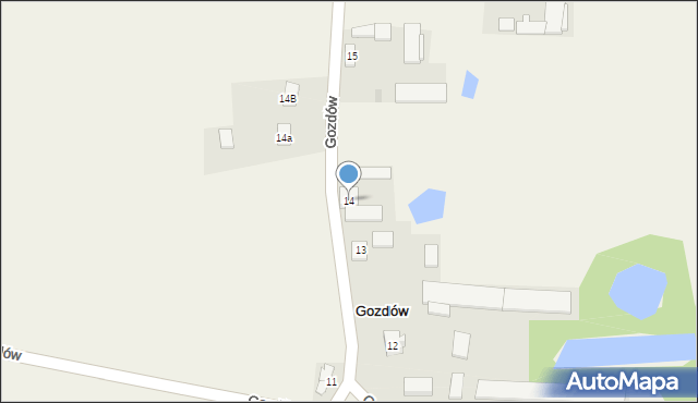 Gozdów, Gozdów, 14, mapa Gozdów