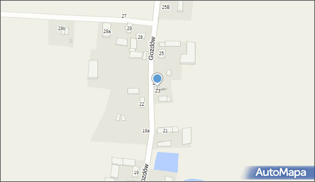 Gozdów, Gozdów, 23, mapa Gozdów