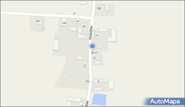Gozdów, Gozdów, 24, mapa Gozdów