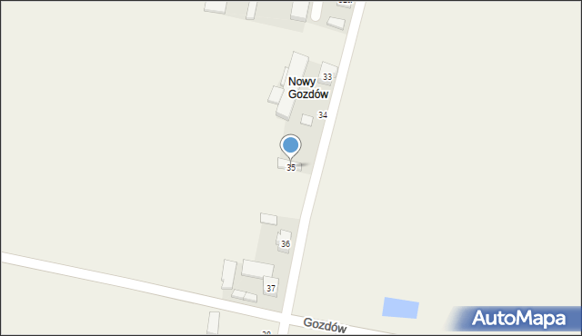 Gozdów, Gozdów, 35, mapa Gozdów