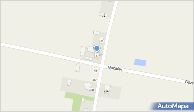 Gozdów, Gozdów, 37, mapa Gozdów
