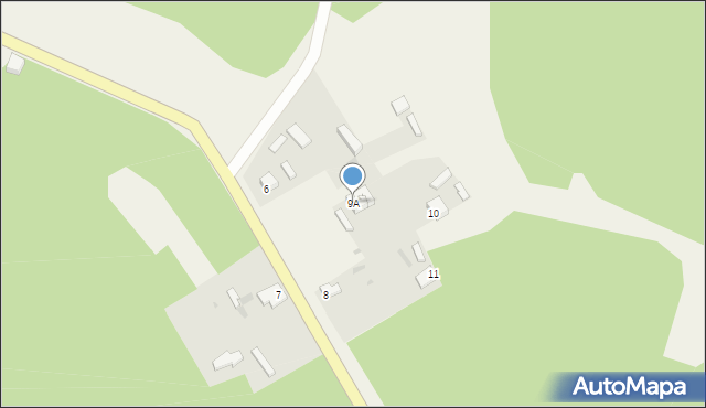 Gozdowice, Gozdowice, 9A, mapa Gozdowice