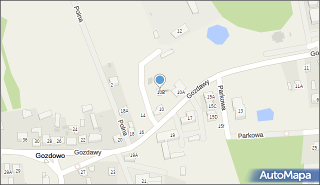 Gozdowo, Gozdawy Krystyna, 10B, mapa Gozdowo