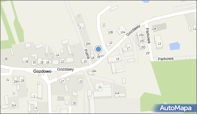 Gozdowo, Gozdawy Krystyna, 16, mapa Gozdowo