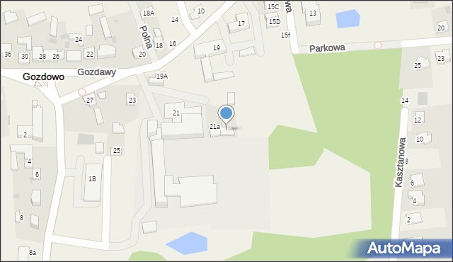 Gozdowo, Gozdawy Krystyna, 21b, mapa Gozdowo