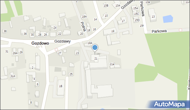 Gozdowo, Gozdawy Krystyna, 21c, mapa Gozdowo