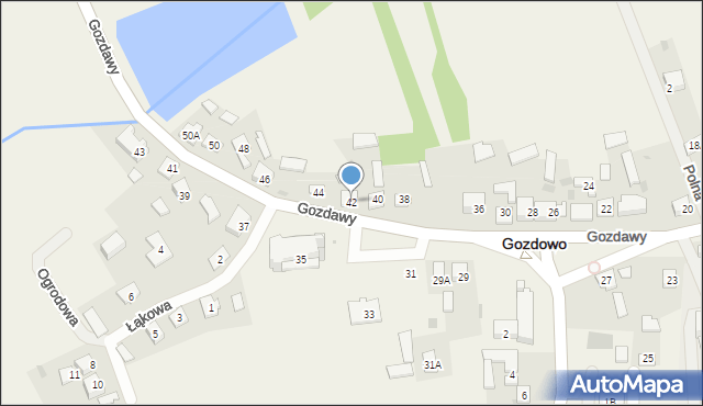 Gozdowo, Gozdawy Krystyna, 42, mapa Gozdowo