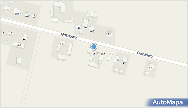 Gozdowo, Gozdowo, 15, mapa Gozdowo
