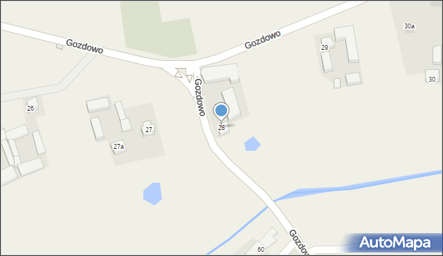 Gozdowo, Gozdowo, 28, mapa Gozdowo