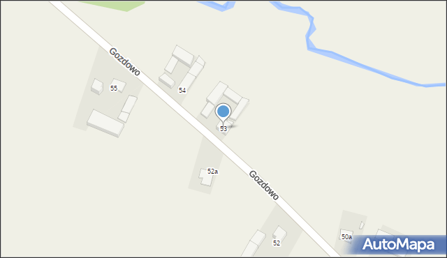 Gozdowo, Gozdowo, 53, mapa Gozdowo