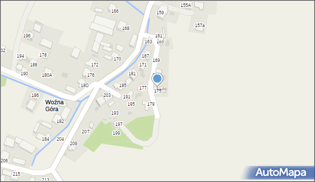 Goździelin, Goździelin, 175, mapa Goździelin