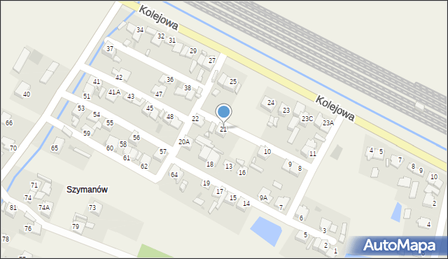 Goździelin, Goździelin, 21, mapa Goździelin