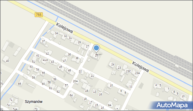 Goździelin, Goździelin, 25, mapa Goździelin